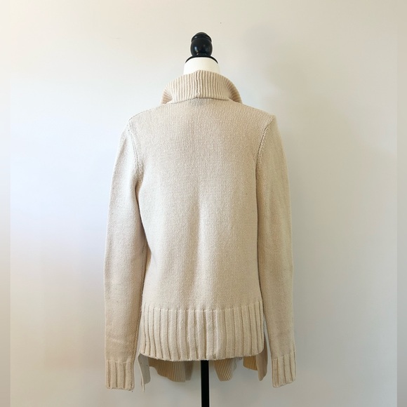 VINCE Tan Cardigan Draped Front Long, luxury Yak Wool - size Medium - Picture 7 of 10